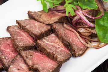 Image showing Meat Cutting on plate