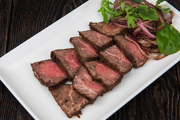 Image showing Meat Cutting on plate