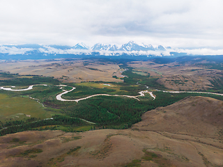 Image showing Kurai steppe and Chuya river