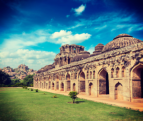 Image showing Ancient ruins of Elephant Stables