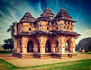 Image showing Lotus Mahal palace ruines in Hampi