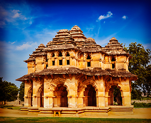 Image showing Lotus Mahal palace ruines in Hampi