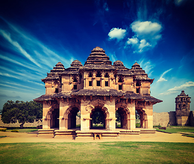 Image showing Lotus Mahal palace ruines in Hampi