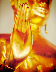 Image showing Buddha statue hand, Thailand