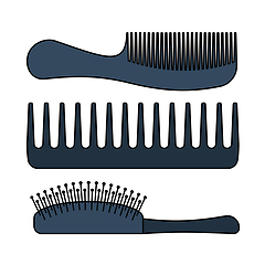 Image showing Hairbrush Icon