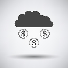 Image showing Coins Falling From Cloud Icon