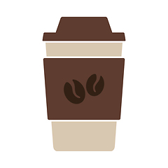 Image showing Outdoor Paper Cofee Cup Icon
