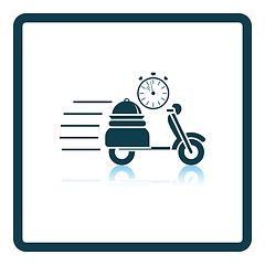 Image showing Restaurant Scooter Delivery Icon