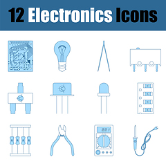 Image showing Electronics Icon Set