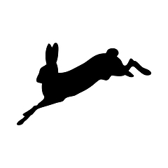 Image showing Hare Silhouette