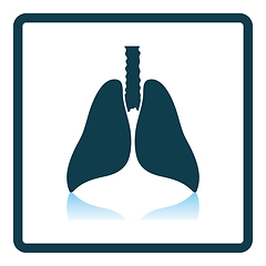 Image showing Human Lungs Icon