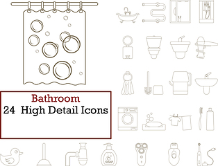 Image showing Bathroom Icon Set