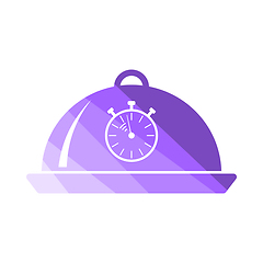 Image showing Cloche With Stopwatch Icon