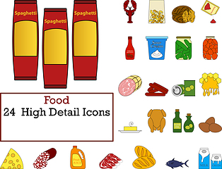 Image showing Food Icon Set