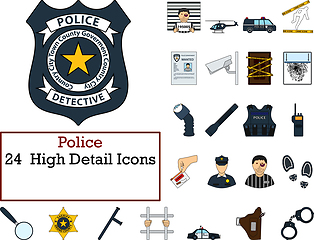 Image showing Police Icon Set