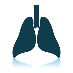 Image showing Human Lungs Icon