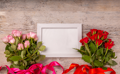 Image showing Fresh rose flowers