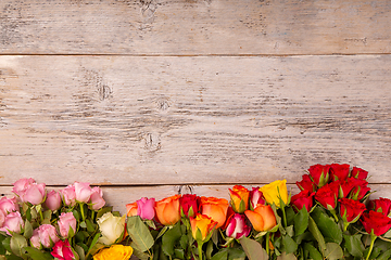 Image showing Colorful floral frame