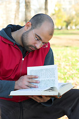 Image showing student reading book