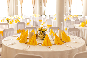 Image showing Wedding table settings