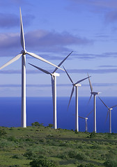 Image showing eolic generators in a wind farm