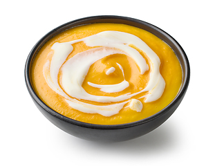 Image showing bowl of vegetable cream soup