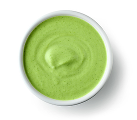 Image showing bowl of green puree