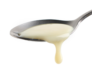 Image showing condensed milk in a spoon