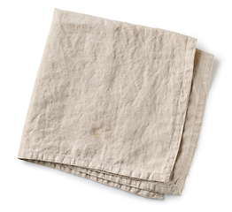Image showing folded linen napkin