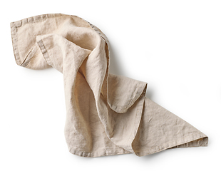 Image showing crumpled cotton napkin