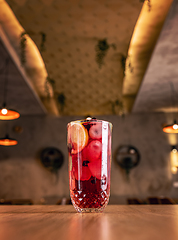 Image showing Fresh summer cocktail on restaurant table