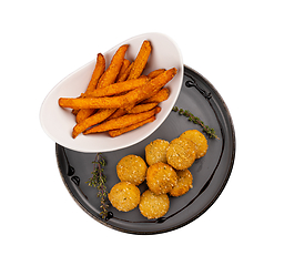 Image showing Crispy cheese balls