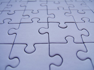 Image showing Blue jigsaw