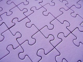 Image showing Purple jigsaw