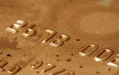 Image showing Gold credit card