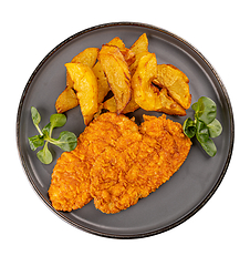 Image showing Breaded chicken breast fillet