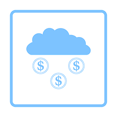 Image showing Coins Falling From Cloud Icon