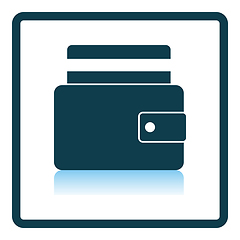 Image showing Credit Card Get Out From Purse Icon