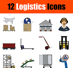 Image showing Logistics Icon Set