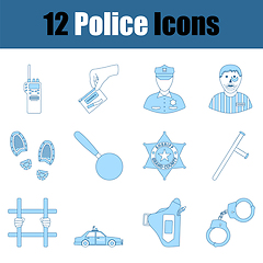 Image showing Police Icon Set
