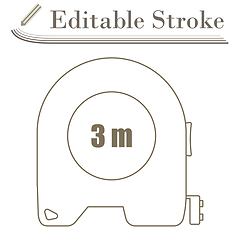 Image showing Icon Of Constriction Tape Measure