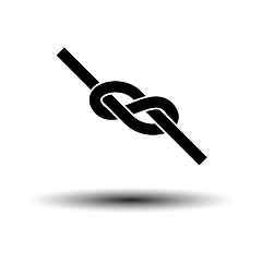 Image showing Alpinist Rope Knot Icon