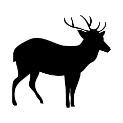 Image showing Deer Silhouette