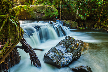 Image showing Tropical waterfall