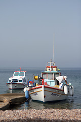 Image showing fisherman on boat 