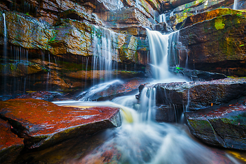 Image showing Tropical waterfall