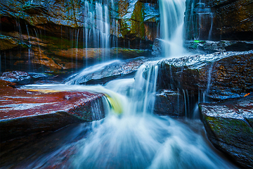 Image showing Tropical waterfall