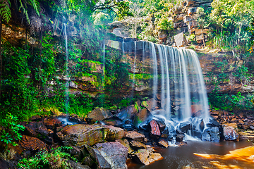 Image showing Tropical waterfall