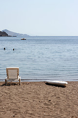 Image showing surf sunbed and people