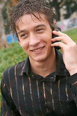 Image showing happy on the phone